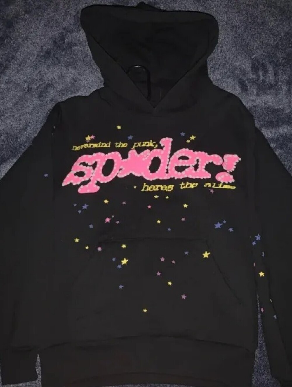 Sp5der hoodie black V2 Size: M Men's